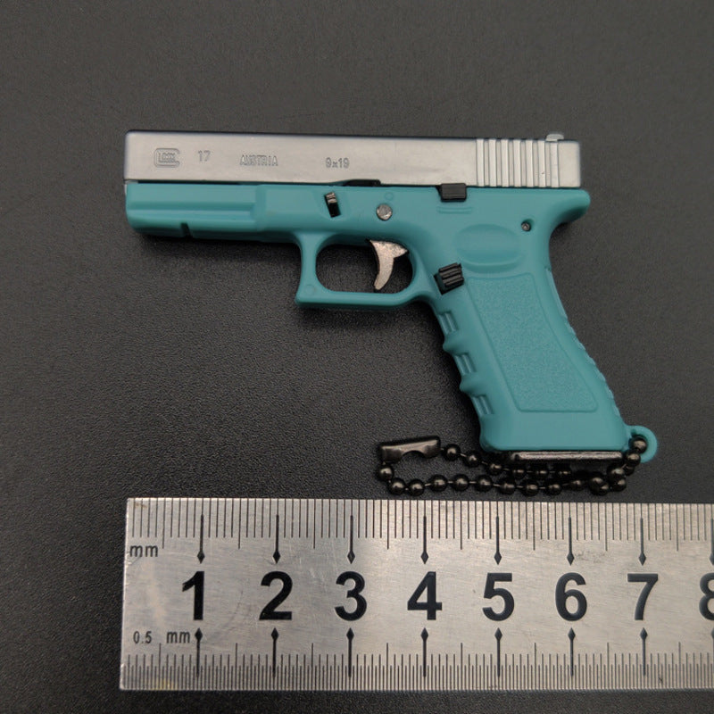 1:3 Glock G17-Style Alloy Keychain Tactical Collectible