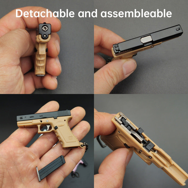 1:3 Glock G17-Style Alloy Keychain Tactical Collectible