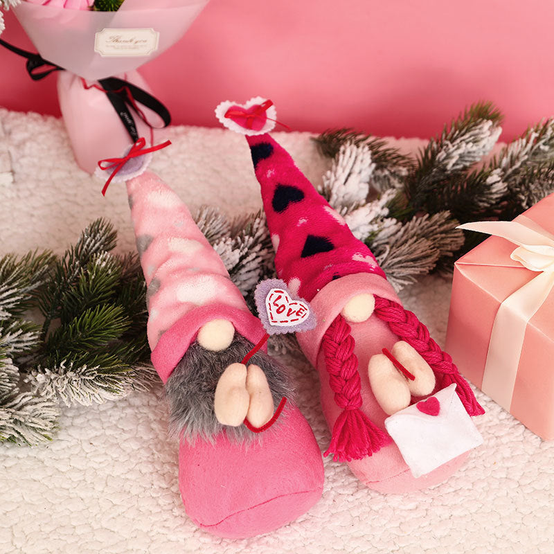 Valentine’s Gnome Decor With Love-Letter Envelope Charm