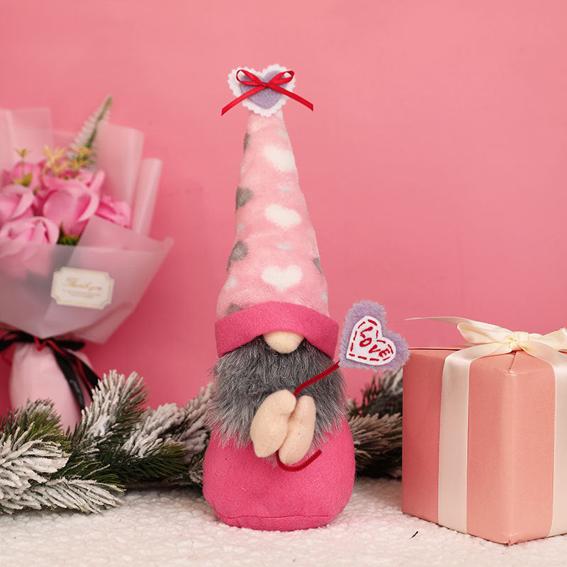 Valentine’s Gnome Decor With Love-Letter Envelope Charm