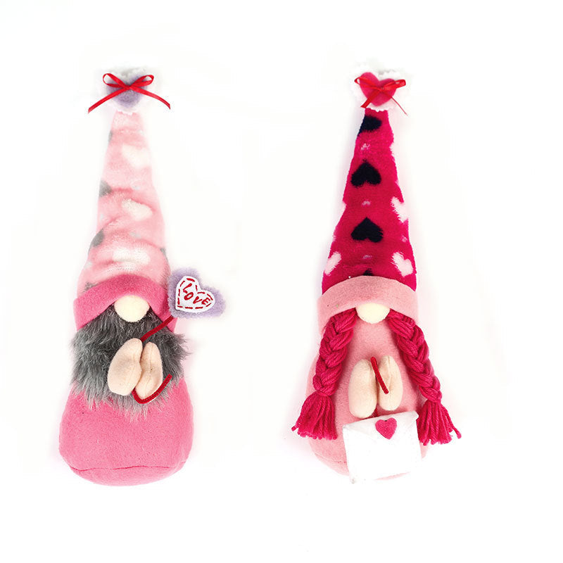 Valentine’s Gnome Decor With Love-Letter Envelope Charm