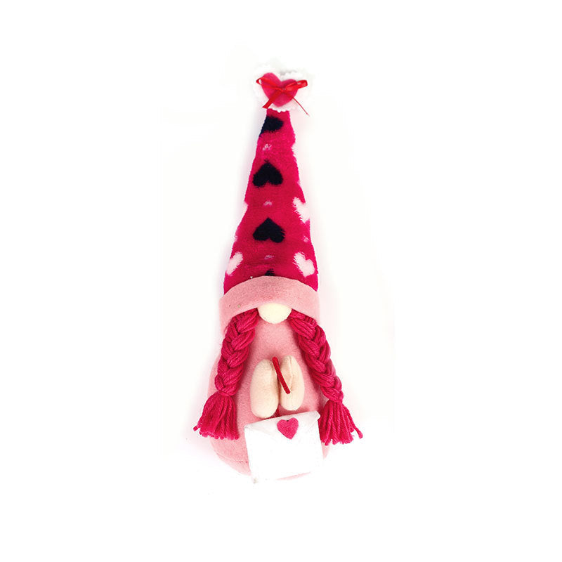 Valentine’s Gnome Decor With Love-Letter Envelope Charm
