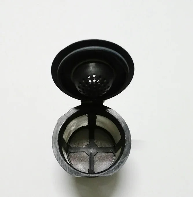 Reusable Stainless Mesh Coffee Filter with Hinged Lid