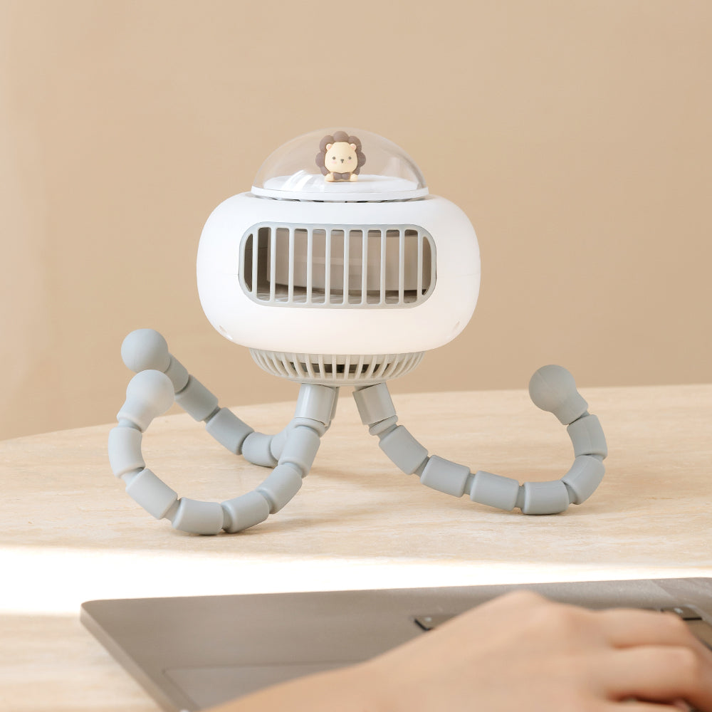 Stroller Fan with Octopus Wrap-On Hands-Free Cooling