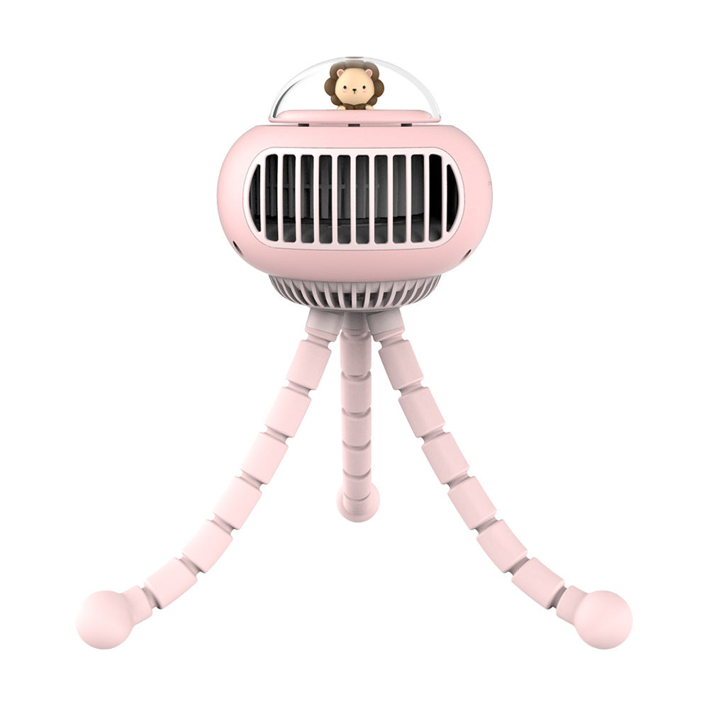 Stroller Fan with Octopus Wrap-On Hands-Free Cooling