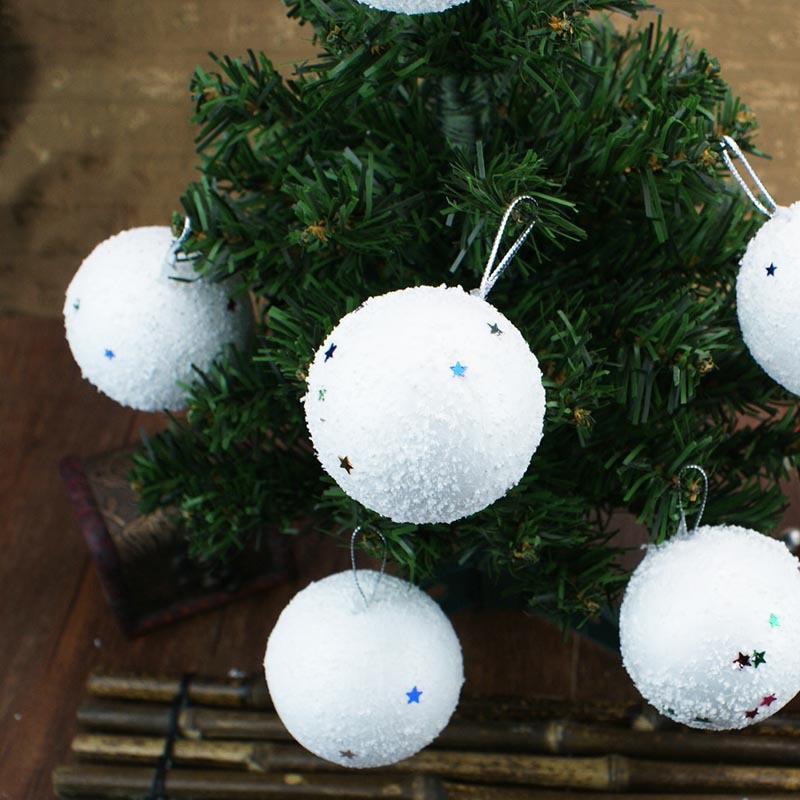 Christmas Snowball Ornaments Set for Instant Snowy Decor