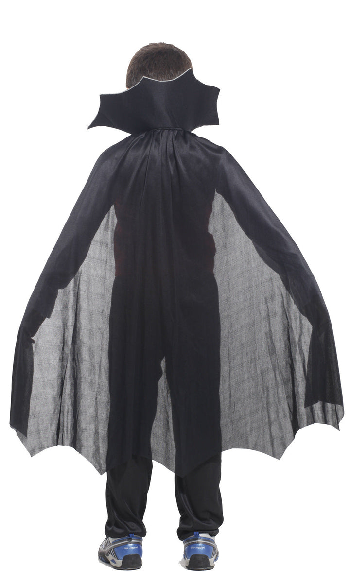 Children's Vampire Costume Set with Dramatic Cape