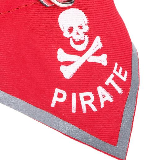 Adjustable Pet Triangle Scarf Collar with Pirate Skull