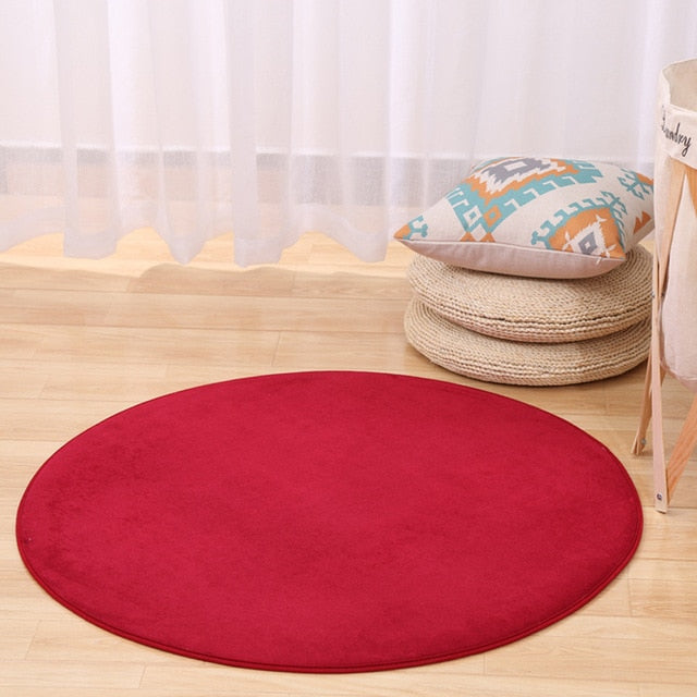 Round Memory Foam Floor Mat for Soft, Colorful Rooms