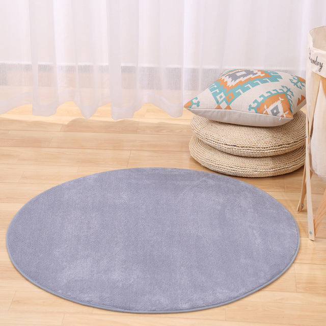 Round Memory Foam Floor Mat for Soft, Colorful Rooms