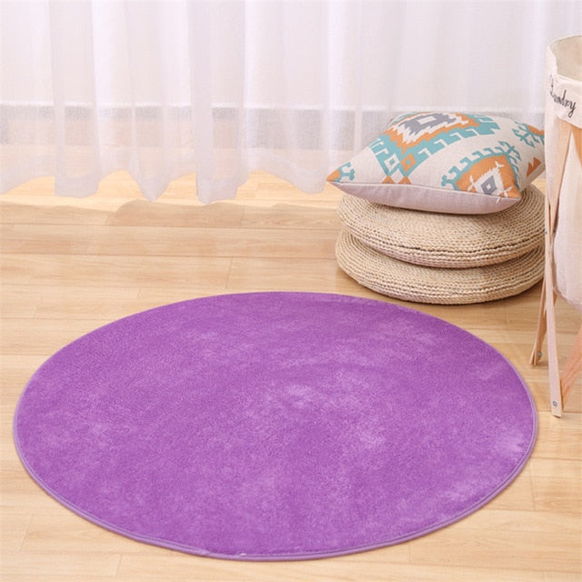 Round Memory Foam Floor Mat for Soft, Colorful Rooms
