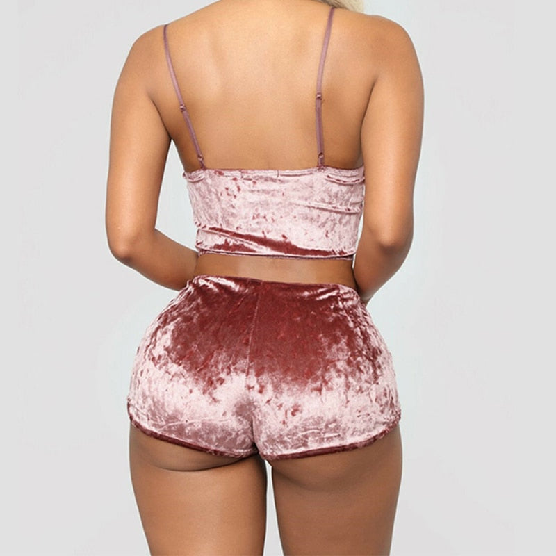 Velvet Pajama Set for Women | Silky Lounge Comfort