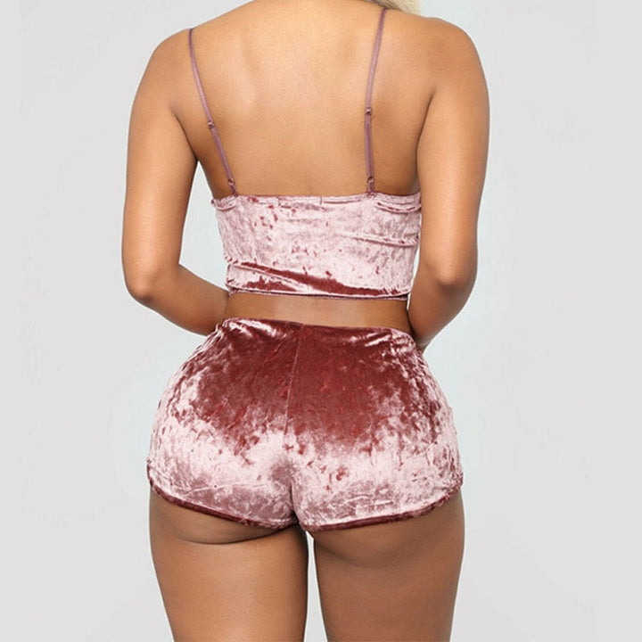 Velvet Pajama Set for Women | Silky Lounge Comfort