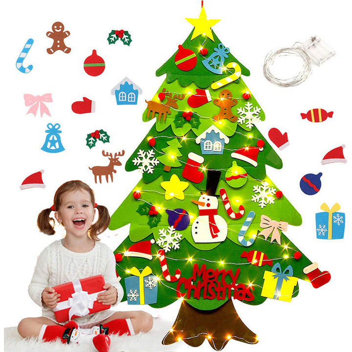 Felt Christmas Tree DIY Wall Decor for Kids Rooms