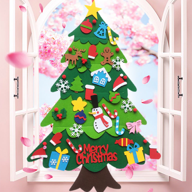 Felt Christmas Tree DIY Wall Decor for Kids Rooms