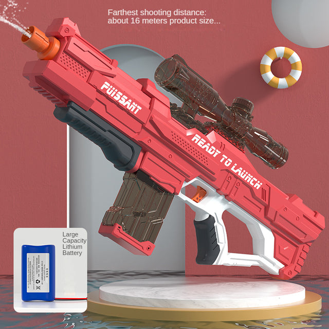 Electric Water Gun Toy With 16m Long-Range Water Stream