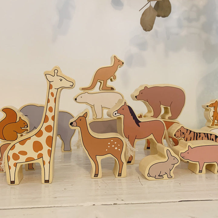 Animal Stacking Wooden Toys for Focused Creative Play