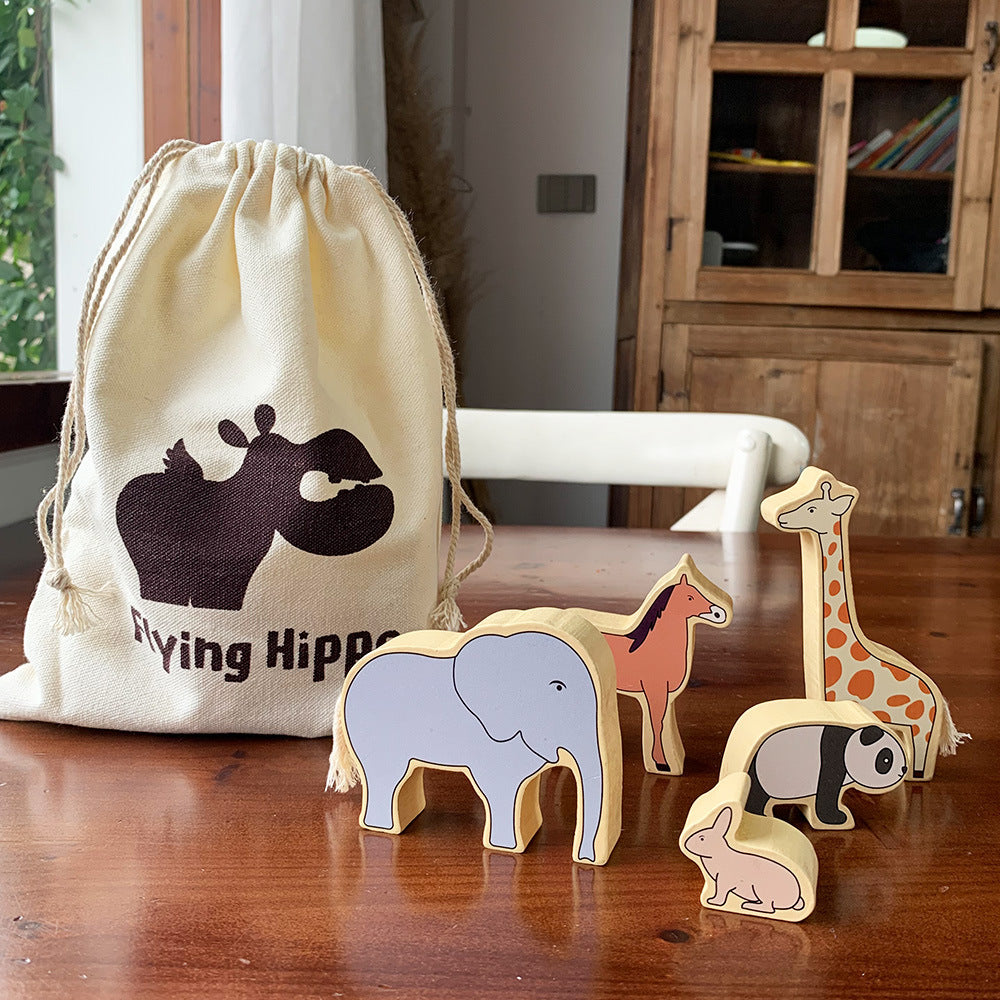 Animal Stacking Wooden Toys for Focused Creative Play