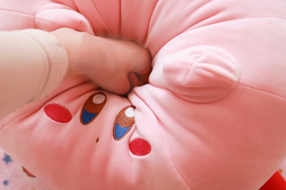 Large Kirby-Inspired Plush Toy for Cozy Room Decor