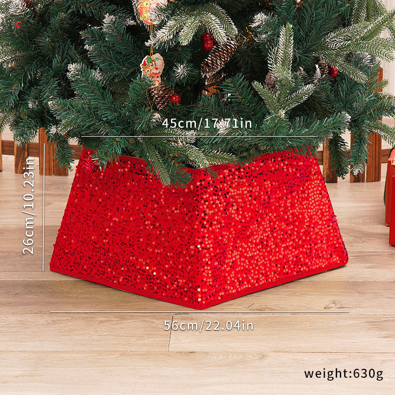 Sequin Christmas Tree Skirt for Sparkling Holiday Decor