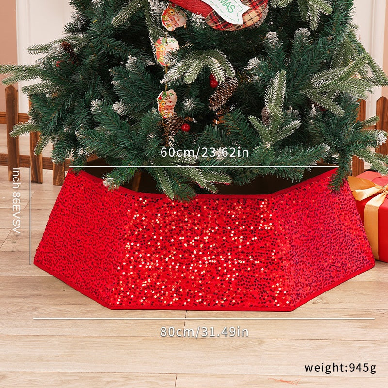 Sequin Christmas Tree Skirt for Sparkling Holiday Decor