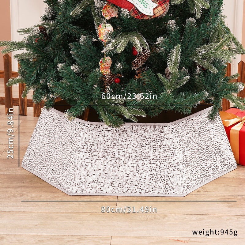 Sequin Christmas Tree Skirt for Sparkling Holiday Decor