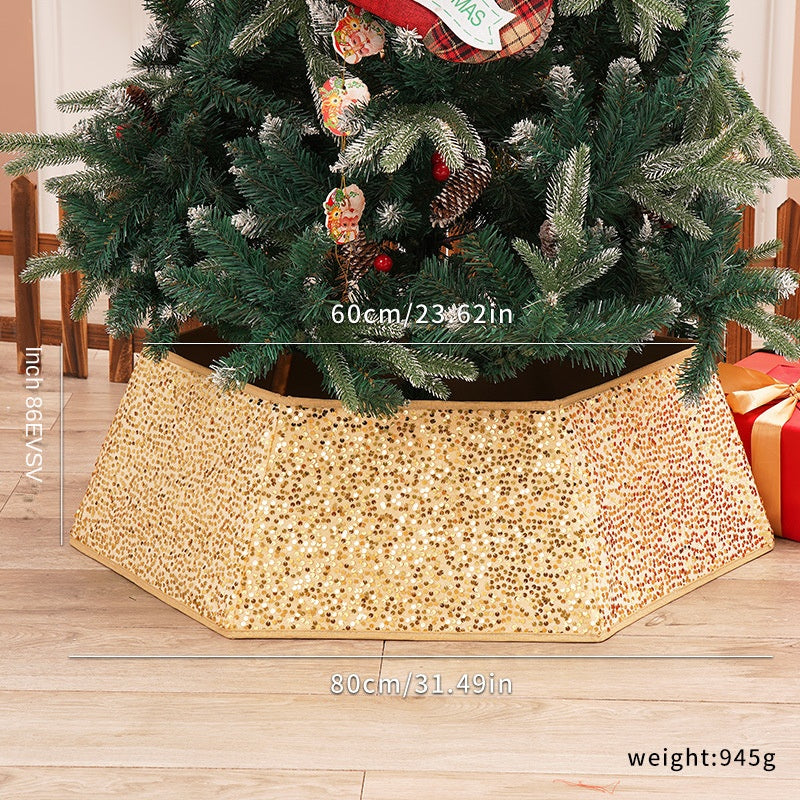 Sequin Christmas Tree Skirt for Sparkling Holiday Decor