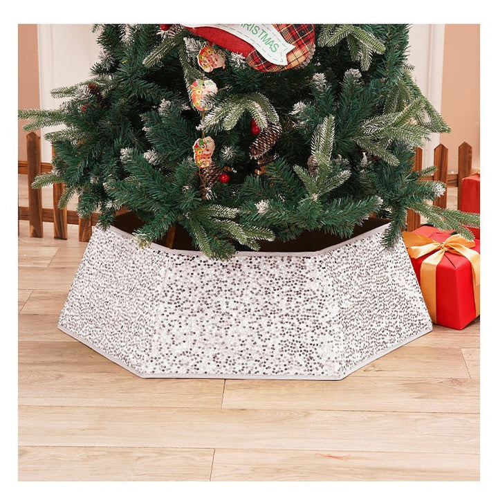 Sequin Christmas Tree Skirt for Sparkling Holiday Decor
