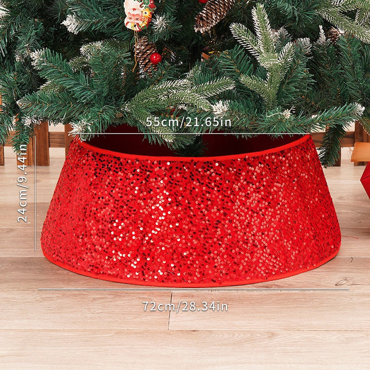 Sequin Christmas Tree Skirt for Sparkling Holiday Decor
