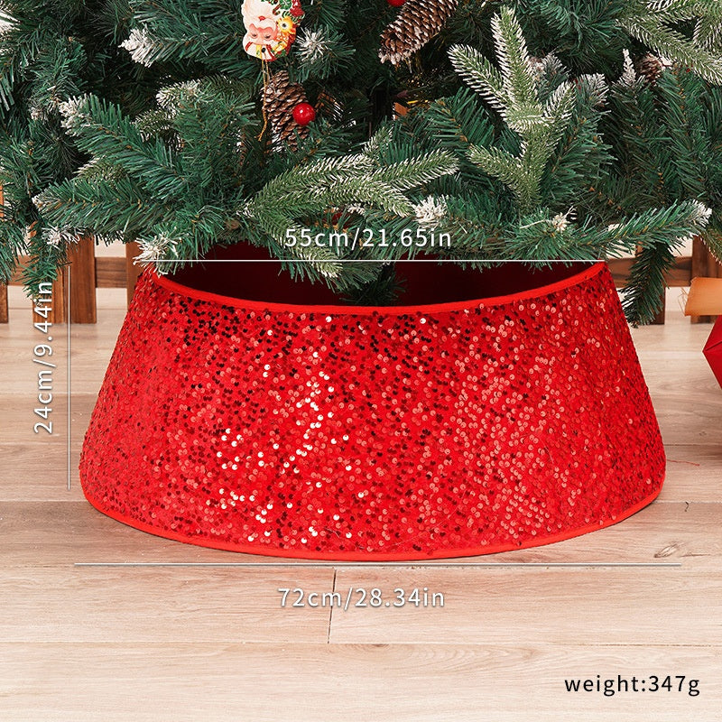 Sequin Christmas Tree Skirt for Sparkling Holiday Decor
