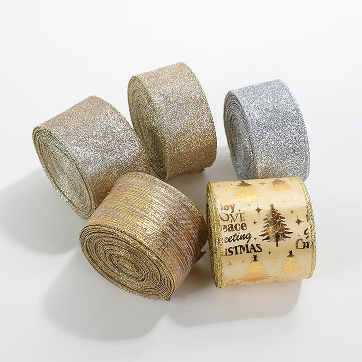 Wire-Edge Christmas Ribbon for Full Holiday Decor Bows