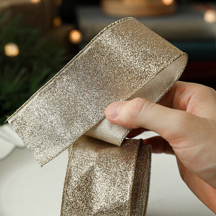 Wire-Edge Christmas Ribbon for Full Holiday Decor Bows