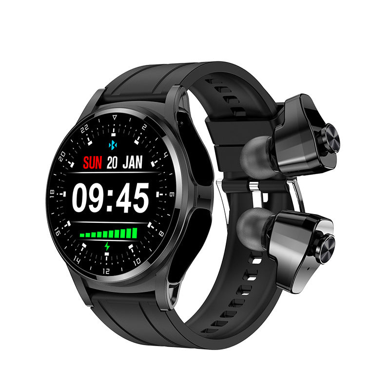 Smart Watch with Detachable TWS Earbuds for Fitness
