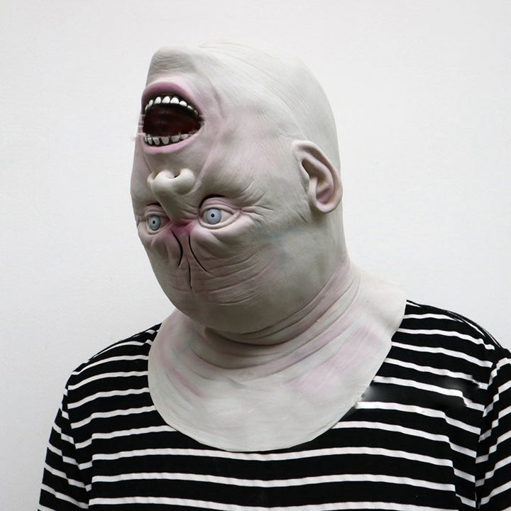 Zombie Alien Latex Mask – Full-Face Halloween Costume