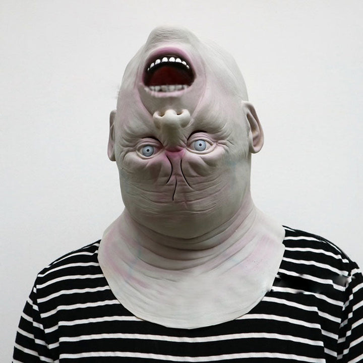 Zombie Alien Latex Mask – Full-Face Halloween Costume