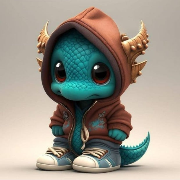 Halloween Dinosaur Elf Figurine for Whimsical Displays