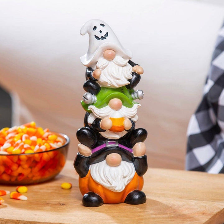 Halloween Stacked Statue – Whimsical Resin Garden Decor