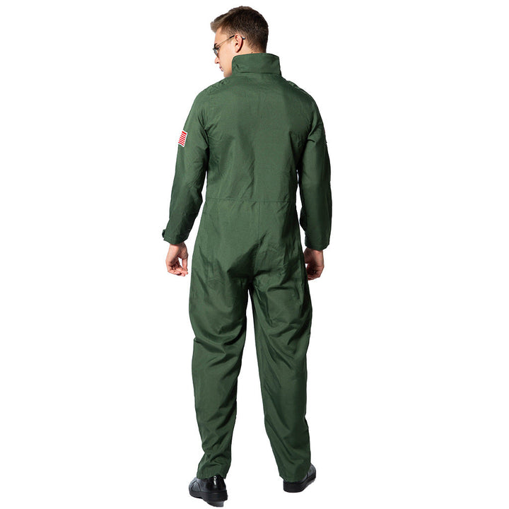 Pilot Costume Jumpsuit With Four Pockets | Top Gun Style
