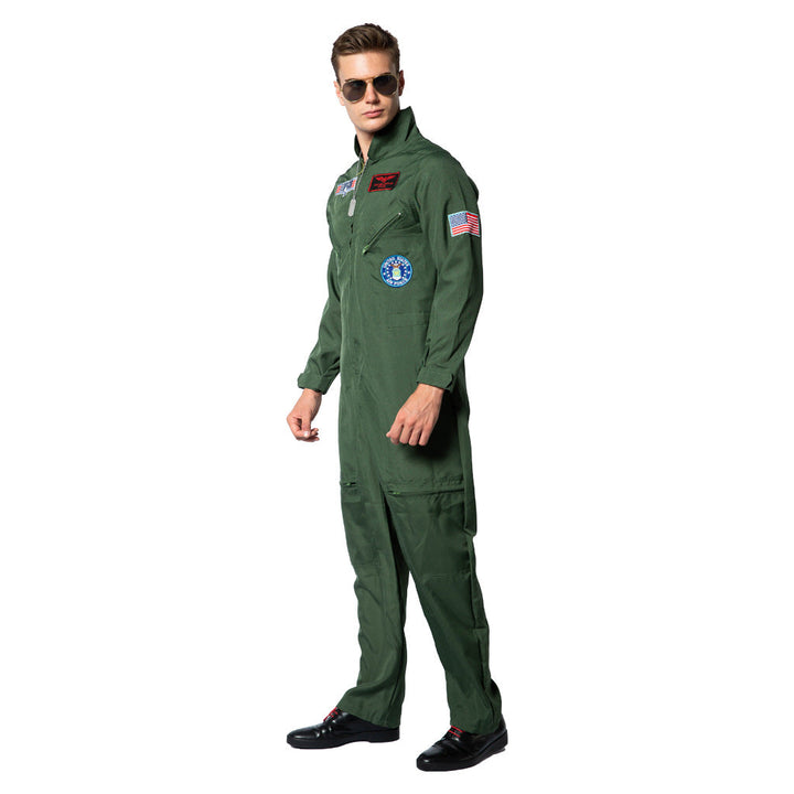 Pilot Costume Jumpsuit With Four Pockets | Top Gun Style