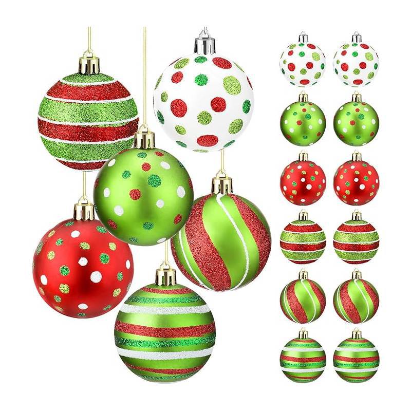Shatterproof Christmas Ornaments With Hand-Painted Glitter