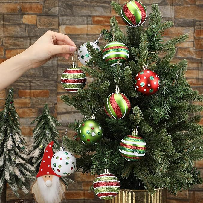 Shatterproof Christmas Ornaments With Hand-Painted Glitter
