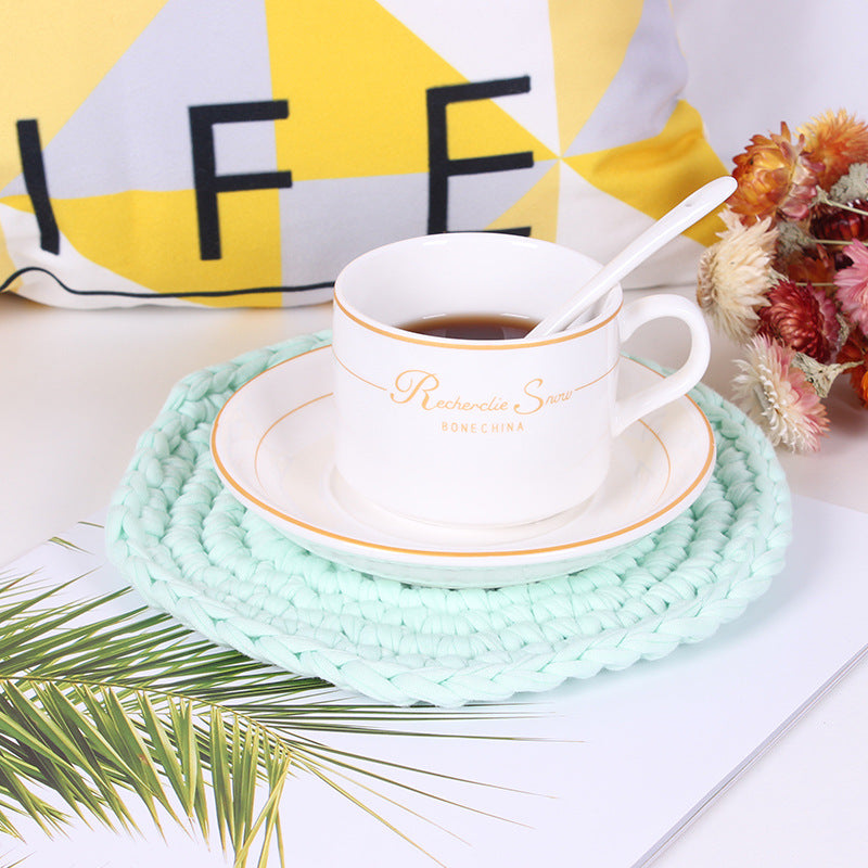 Hand-Woven Coaster Heat-Insulating Table Protection