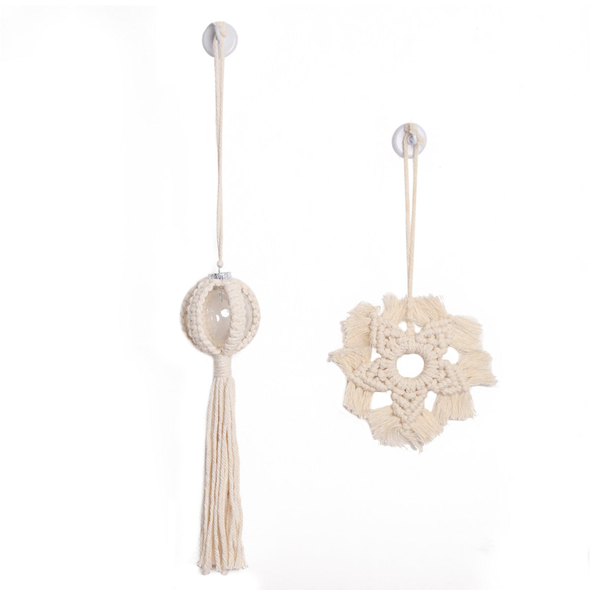 Handwoven Macramé Christmas Ornaments for Cozy Decor