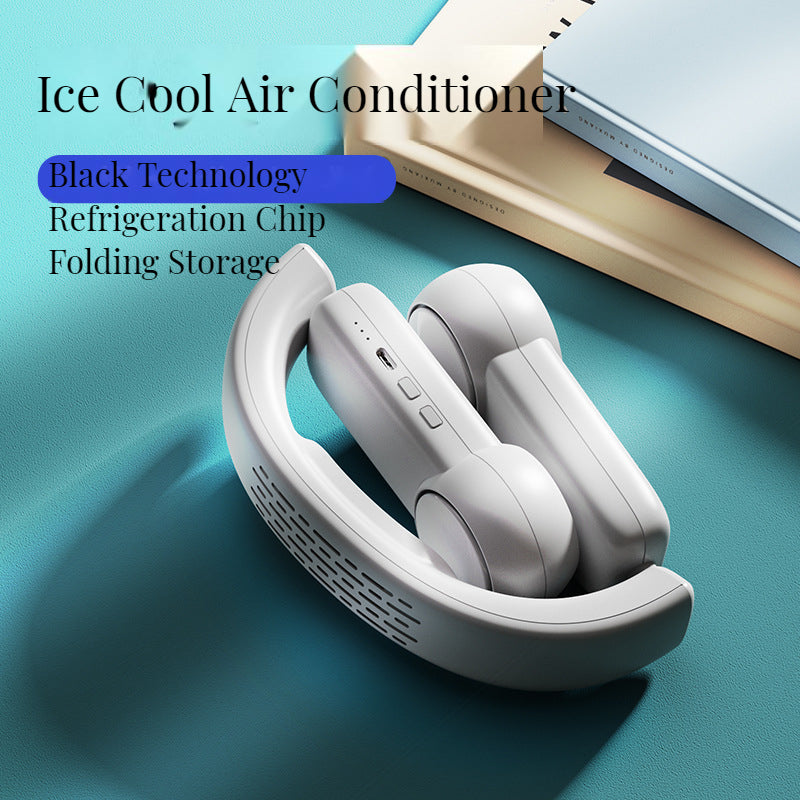 Hands-Free Wearable Neck Fan for Hot Days and Commutes