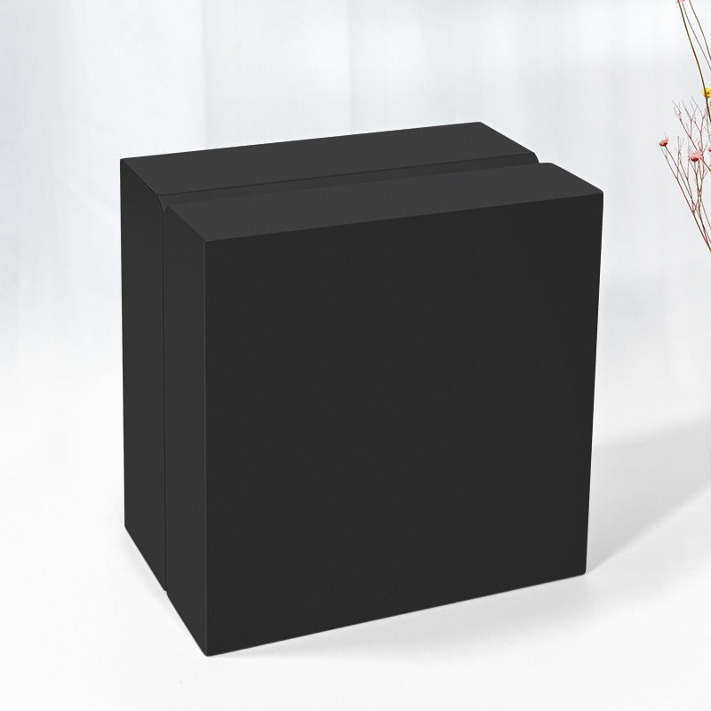 Matte Black Single Watch Box with PU Leather Lining