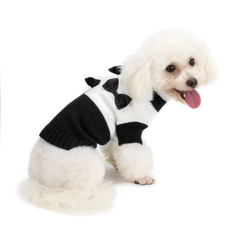 Small Dog Tuxedo Sweater for Cozy, Photo-Ready Style