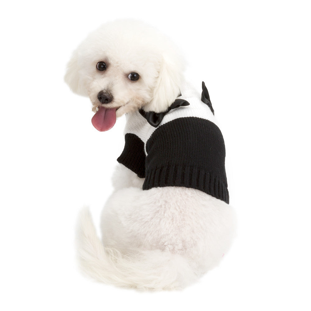 Small Dog Tuxedo Sweater for Cozy, Photo-Ready Style