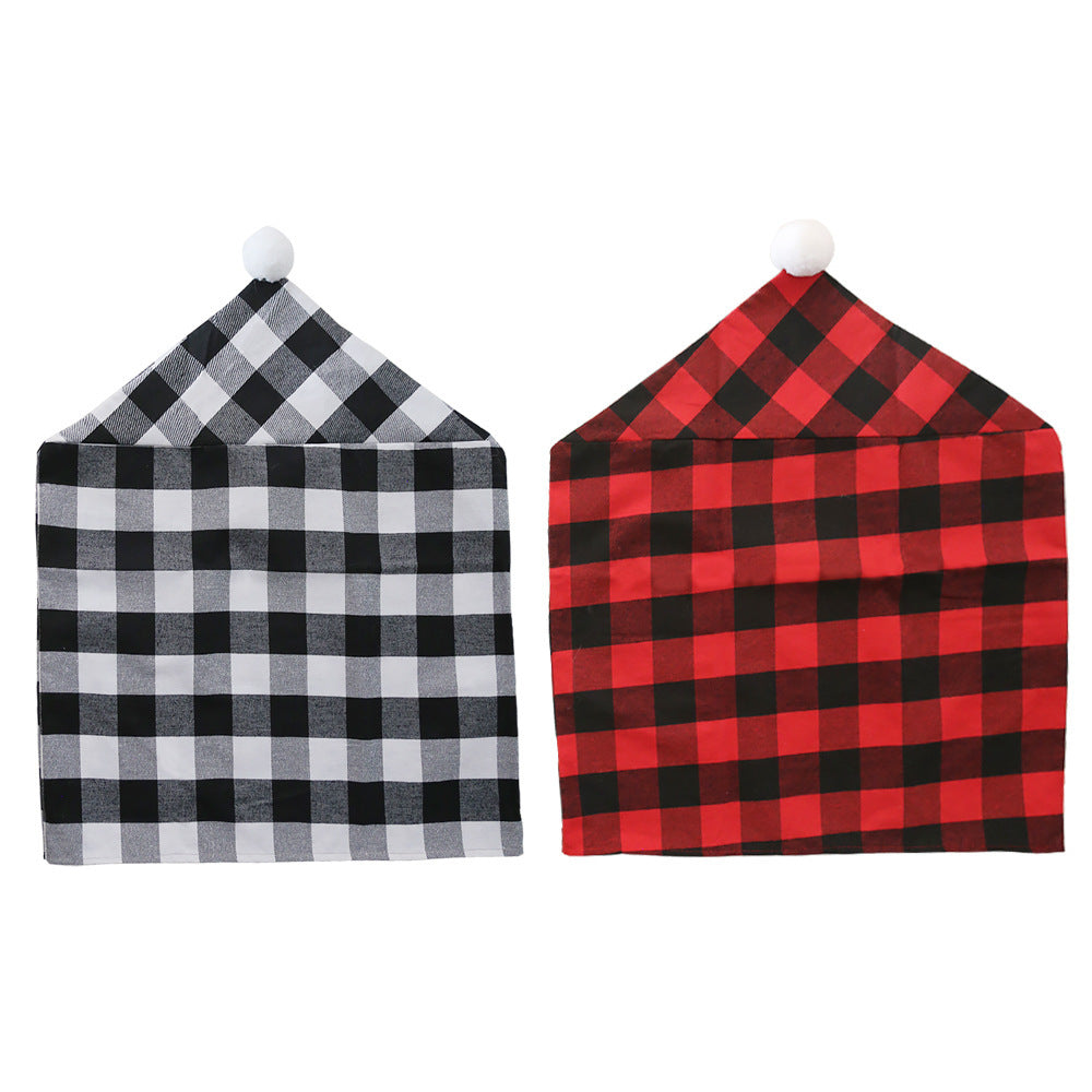 Christmas Chair Covers With Cozy Buffalo Plaid Decor