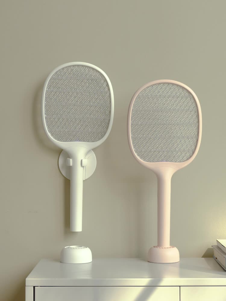 Rechargeable Electric Mosquito Swatter with Purple Light