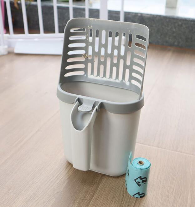 Cat Litter Scoop With Attached Large-Capacity Waste Bin